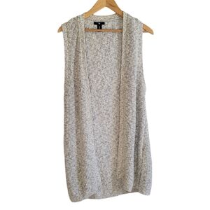 GAP Long Marled Sweater Vest Medium Cotton